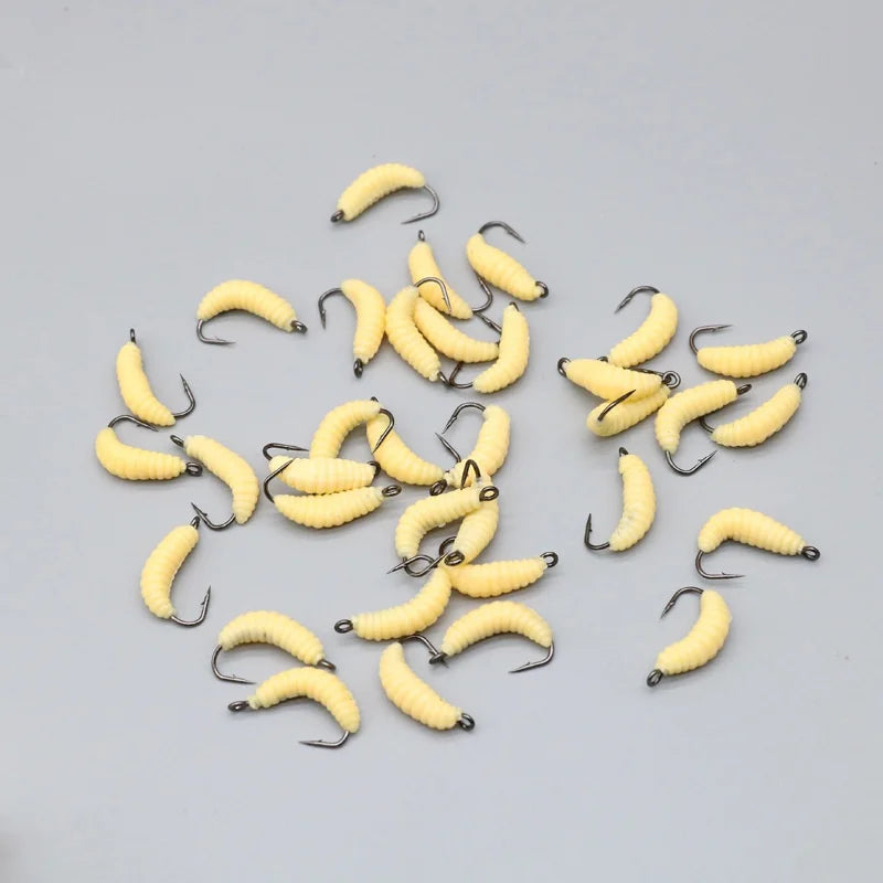 Larva GenX — Soft Lure Larvae with Pre-Rigged Hook