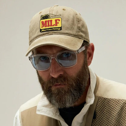 MILF – Man I Love Fishing" Cotton Cap