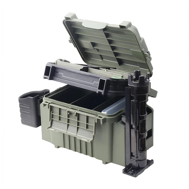 Large Fishing Box Organizer Multi-function Lure Live Fish Bucket Thickening Storage Box Fishing Accessories Tackle Box Pesca