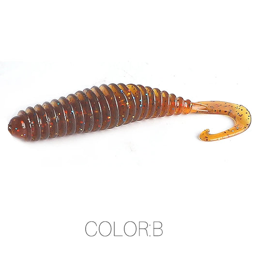 Soft Twister Lures — 20 pcs, 50mm / 10 pcs, 65mm