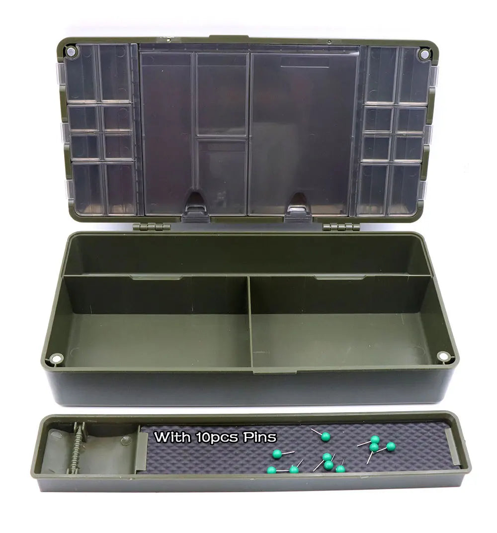 CarpBox Pro — Organizator Complet pentru Accesorii Crap