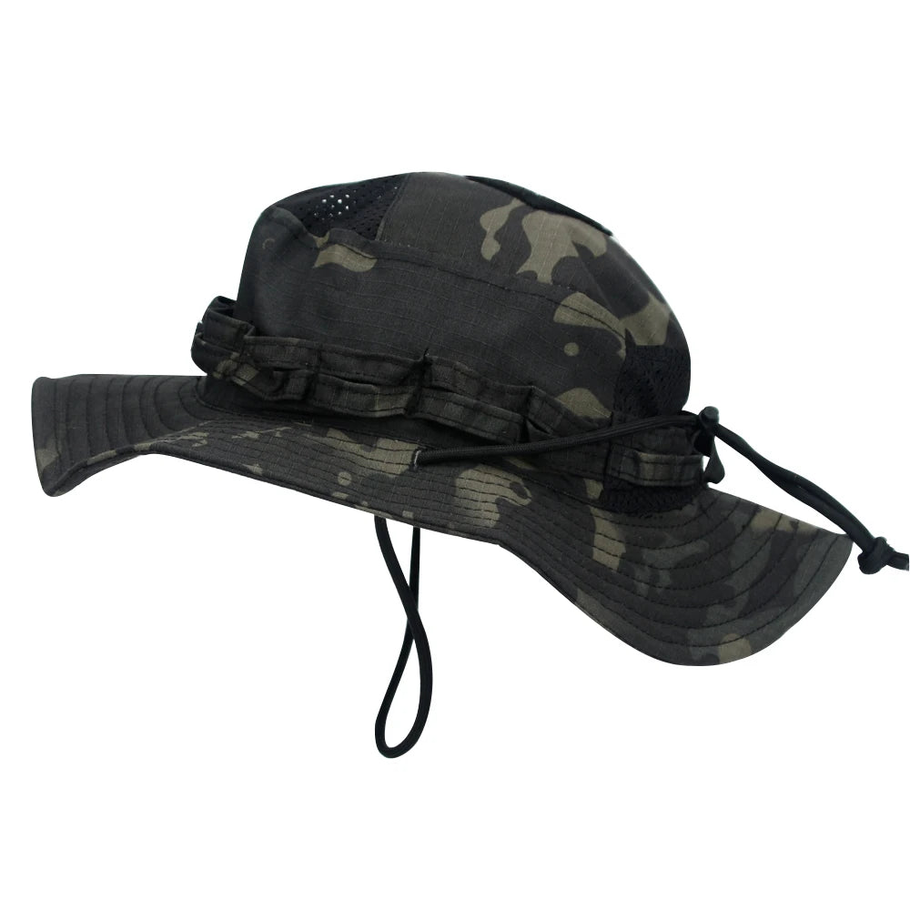 Camo Boonie Hat — $360^{\circ}$ Sun ProtectionDescription