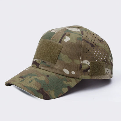 Camo Fishing Cap — Breathable Material with UV Protection
