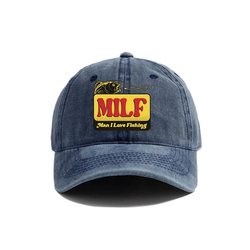 MILF – Man I Love Fishing" Cotton Cap