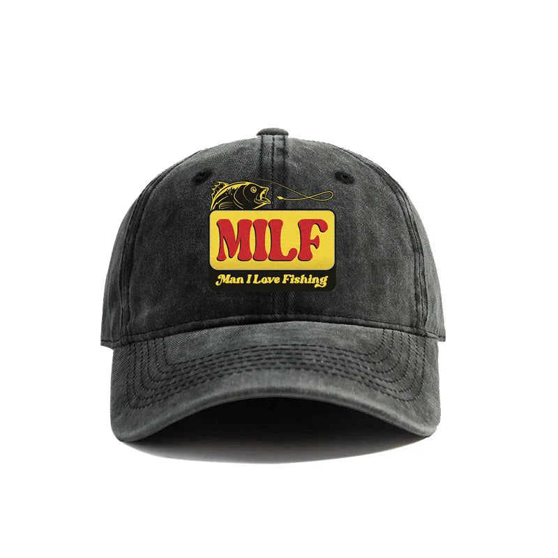 MILF – Man I Love Fishing" Cotton Cap