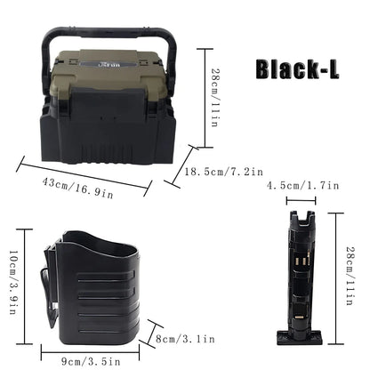 Large Fishing Box Organizer Multi-function Lure Live Fish Bucket Thickening Storage Box Fishing Accessories Tackle Box Pesca