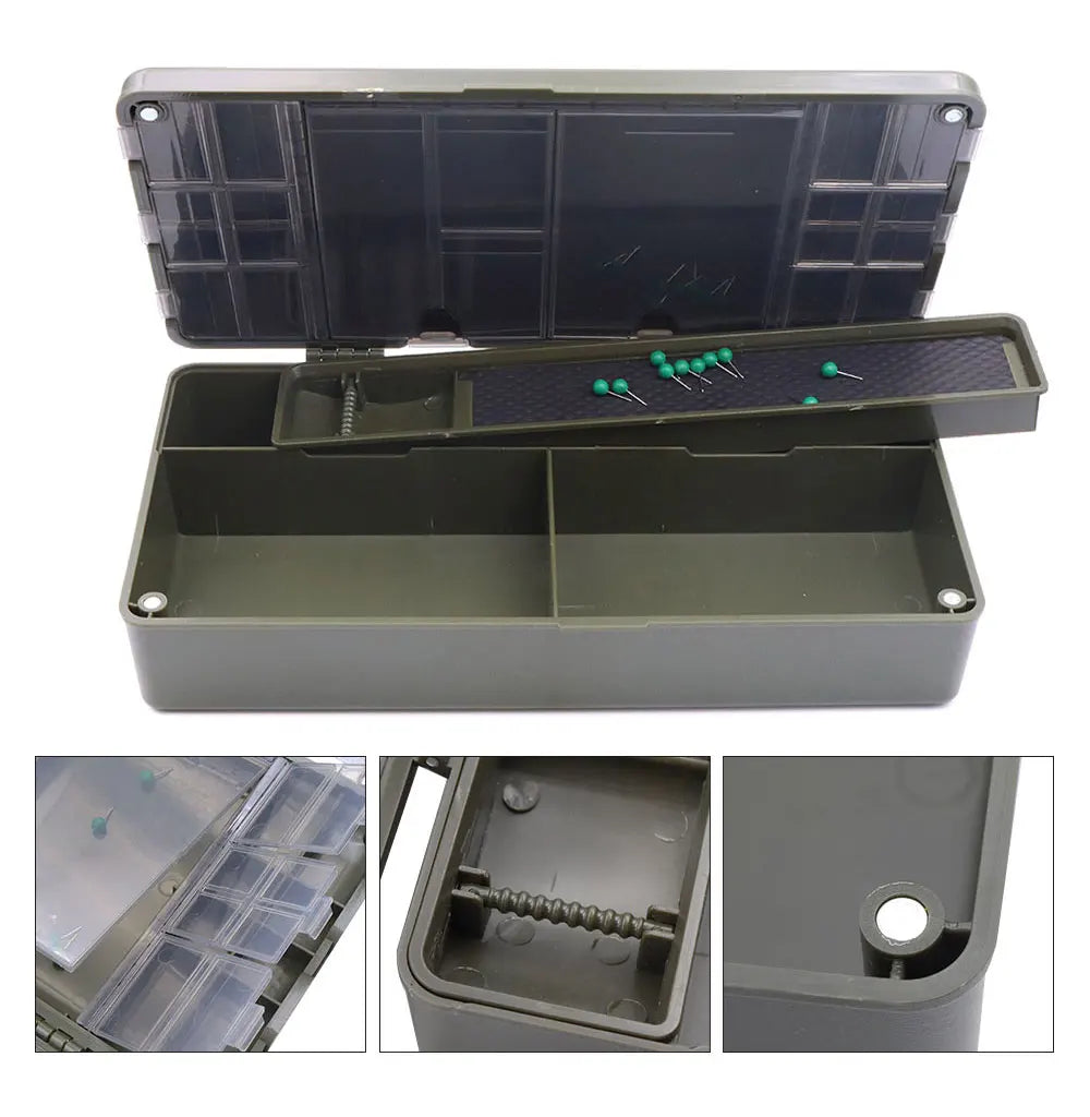 CarpBox Pro — Organizator Complet pentru Accesorii Crap